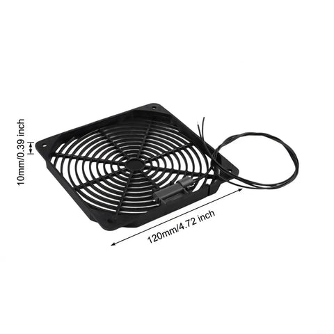 Airflow Monitor For HVAC Systems With 50 Meters Per Second Switch NC Open On Flow 240V AC DC Ready Detects Fan Failure And Triggers Alarm For Quick No Nonsense Airflow Loss Alerts, 120mm black fan cover