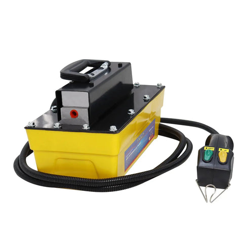 Heavy Duty 10,000 PSI Air Hydraulic Pump With Wireless Remote Control and Half Gallon Oil Reservoir for Smooth No Sweat Operation on Job Sites Rock Solid Build and Effortless Handling for Any Project