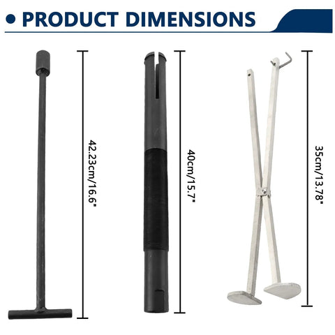 Dimensions showing Gimbal Bearing Installer And Engine Alignment Tool For Mercruiser Alpha 1 MR Bravo OMC Cobra Volvo Outdrives