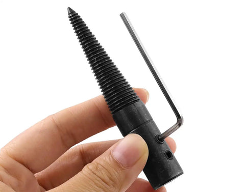 Two-Piece One Half Inch Tapered Spindle Motor Arbor Adapter For Bench Grinder Polisher Buffing Arbor Left And Right small view