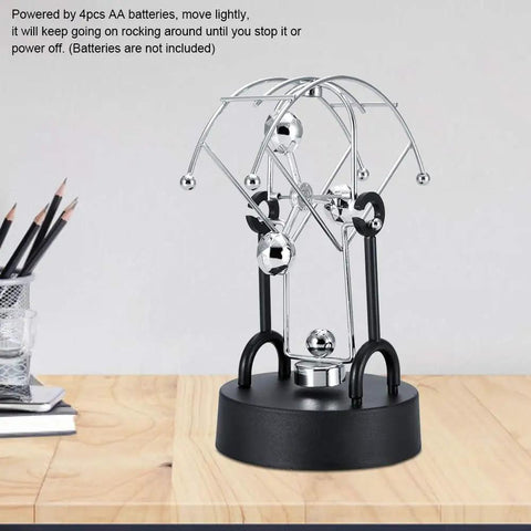 Kinetic Perpetual Motion Galaxy Desktop Gadget Revolving Outer Space Planet Balance Ornament For Desk And Home Office Decor