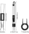 Set from 12 Pack Keyboard Lube Switch Puller Kits With Key Cap Remover Tools For Mechanical Keyboards, IC Chip Puller