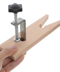 Two Sets Professional V Slot Bench Clamps For Woodworking And Metal Projects With Heavy Duty Installation Tools, showing a hand holding a clamp.