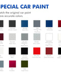 Anvil Jeep Touch Up Paint Kit color options chart for Wrangler Gladiator Renegade - includes 20 car paint swatches.