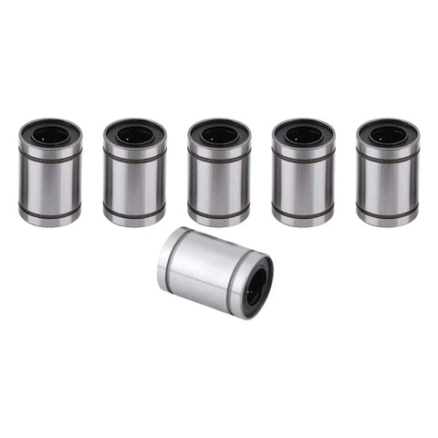 Ten Pack 12mm LM12UU Linear Motion Ball Bearings for CNC Rod Guides and 3D Printer Builds, DIY Upgrades, Low Noise Dual Seal 12x20x30mm
