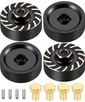 Beefy Brass RC Wheel Weights Set 68g Each 4 Piece Upgrade Kit For 1 By 18 Scale TRX4M Bronco Defender K10 F150 RC Crawlers