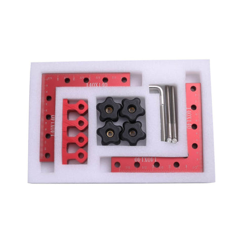 90 Degree Positioning Squares Right Angle Clamps For Woodworking, 140mm Aluminum Alloy Corner Clamp, Pro DIY Tool Set