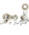 Garage Ready Metric Rod End Joint Bearings Featuring Male Left And Female Right Thread, with various sizes and steel construction.