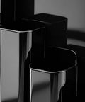 Close-up of Heavy Duty Wall Mount Zip Tie Organizer Rack with aluminum construction showing pockets for cable storage.