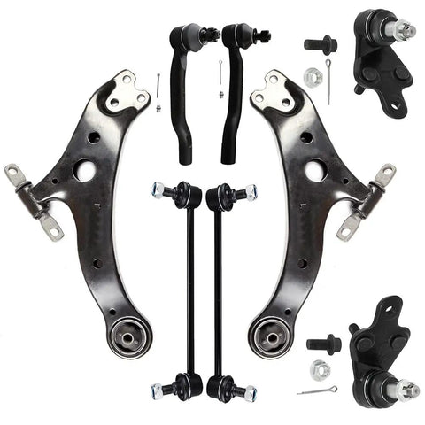 Toyota Avalon Camry Front Suspension Kit 8 Piece Set With Front Lower Control Arms And Ball Joints Fits 2013 2014 2015 2016 2017 2018 Avalon And 2012 2013 2014 2015 2016 2017 Camry Replacement Parts Built To Last For A Smooth Ride And Tight Handling, front suspension parts set on white