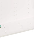 Bottom view of 21-Inch SMC Structured Media Enclosure Only, Model 47605-21E, White, showing rack-ready slots, sheetrock depth marks