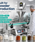 Desktop Automatic Powder Filling Machine With 15L Viewable Hopper And Precision 5 To 500 Milliliter Auger Filler For coffee and spices.