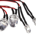 RC Light Strips Kit For One Tenth Scale Brushless RC Cars Fits Cheetah EB1013 Realistic Underbody Lighting System LEDs