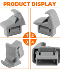 2 Piece Grey Sun Visor Holder Clip For Mitsubishi Lancer Outlander Sport ASX EVO 10 Front Left And Right Replacement Clip Bracket