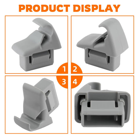 2 Piece Grey Sun Visor Holder Clip For Mitsubishi Lancer Outlander Sport ASX EVO 10 Front Left And Right Replacement Clip Bracket