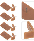 Heavy Duty Plastic Drawer Glides Repair Kit with Tack In Stops featuring rectangular and L-shaped stops for furniture alignment