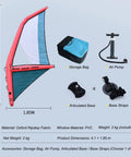 Inflatable Wing Foil Surf Wing Portable Waterproof Handheld Wind Kite for Foiling, Surfing, SUP Board with accessories
