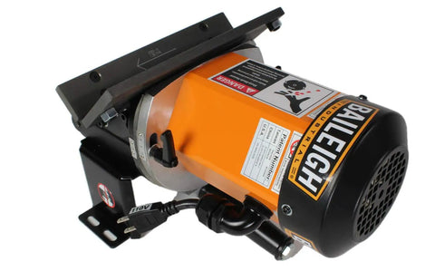Heavy Duty Portable Beveling Machine With 1 HP Brushless Motor 110 Volt Power close-up of motor and bevel cutter.