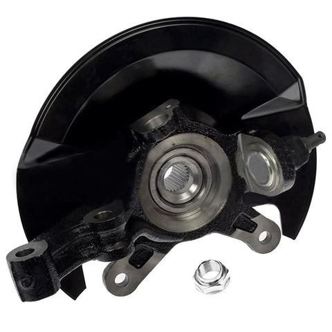 2 Piece Front Steering Knuckles And Wheel Bearing Hubs Assembly For 2001 2002 Honda Civic Replacement Kit with OEM-grade cast iron.