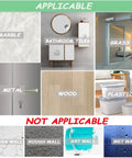 Applicable surfaces for Solid Grip Furniture Bumper Pads 202 Piece Assorted Pack Premium Silicone Self Adhesive Non Marking Rubber Feet.