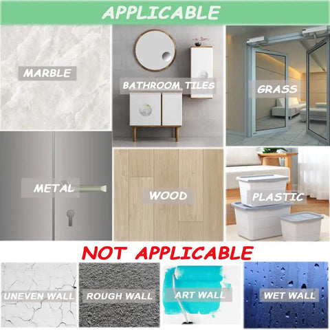Applicable surfaces for Solid Grip Furniture Bumper Pads 202 Piece Assorted Pack Premium Silicone Self Adhesive Non Marking Rubber Feet.