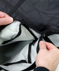 Interior view of Front Door Storage Bags For Ford Bronco 2021 And Up Front Doors Only 1 Pair Beefed Up Heavy Duty Fabric Pouches