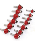 Get Things Done Fast With These Killer 30 Pack Red Mill Router Bits Featuring Rock Solid 8Mm Carbide Shank For Heavy Duty Woodworking Trimming Engraving And Carving, assorted sizes.