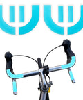 Two Pairs Gel Bar Tape Pads For Bike Handlebars Soft Buffer Cushions Improve Comfort And Shock Absorption On Road And Mountain Bikes Affordable Upgrade For A Smoother More Confident Ride shown on handlebars