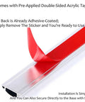 Aluminum Alloy Cable Raceway Concealer Self Adhesive Floor Cord Cover with red backing tape, 48 inch length, pack of 10