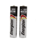 Alkaline AAA Batteries Long Lasting Power 2 Count Pack for remote controls, toys, gadgets, and everyday use; Energizer visible