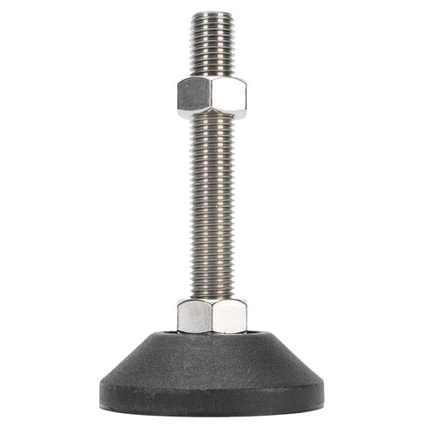 Heavy Duty Furniture Leveling Feet With Non Slip Base Adjustable 100mm Height Set Of 2 For Home And Office M16 Threaded Supports Up To 22 Lbs Each