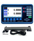 Two Axis DRO Readout Display For Milling Machines And Lathes Compatible With Bridgeport Knee Mills, Glass Metrology Scale