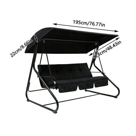 Weatherproof Replacement Canopy For Outdoor Swing Chairs Built To Last Waterproof 3-Seater Patio Swing Cover