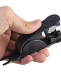 Close-up of hand holding a Heavy Duty Nylon And PVC Pipe Cutter Tool For Cutting Quarter Inch Three Eighths Inch And Half Inch Nylon PU PVC Tubing