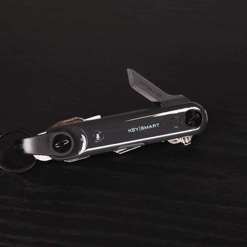 Finger Friendly Key Shaped Box Opener For Easy Package Opening On The Go Clips On Your Keychain Or Inside Your Pocket shown