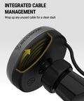 Close-up of Qi2 Wireless MagSafe Car Charger Mount With 15W Magnetic Phone Holder showing integrated cable management.