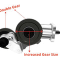 Beefy Electric Drill Plate Cutter And Metal Nibbler Attachment with Double Gear feature for sheet metal cutting on steel, copper, aluminum.