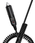 DC Car Charger For ICOM Radios Replacement Quick Charge In Vehicle Power Adapter with coiled cable