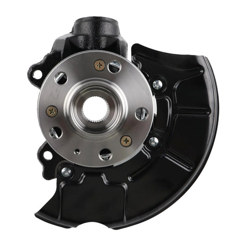 Front Right Passenger Side Steering Knuckle Wheel Bearing Hub Assembly For Volkswagen Jetta Golf Beetle And Beetle Cabrio 1999 To 2005 Jetta 2000 To 2007 Golf 1999 To 2010 Beetle 288 Mm Rotor Compatible front view