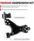 Front Lower Control Arms Suspension Kit For 2008 2017 Buick Enclave, 2009 2017 Chevrolet Traverse, 2007 2016 GMC Acadia, 2007 2010 Saturn Outlook