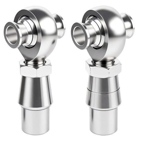 Beefed Up 3/4 Inch Chromoly Heim Joint Rod End Kit with RH and LH threads, showcasing durable chrome-plated design for offroad builds.
