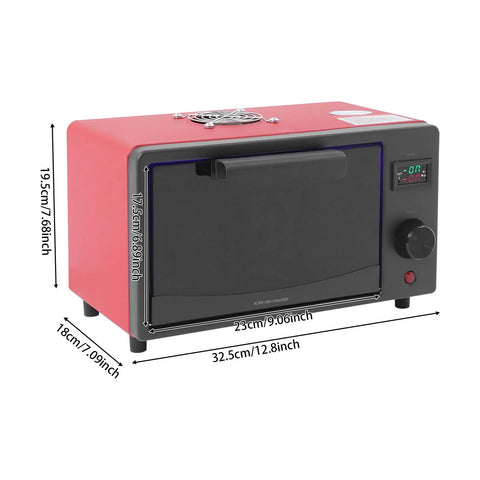 Ultimate 395nm UV Resin Curing Box With 80 LED Beads And Active Cooling Fan For Hella Fast Drying Including Digital Timer Tray For Crafting Jewelry Coasters Smoothly With Rock Solid PC Build In Vibrant Red