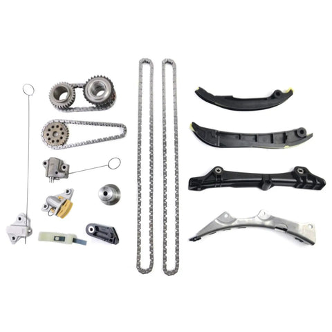 Beefed Up 3.6L V6 Timing Chain Kit Replacement For 2011 2015 Ram 1500 Jeep Grand Cherokee Challenger Charger Journey Durango And VW 3.6L Engines With Gears Tensioners Rails OE Style Premium Auto Parts components displayed