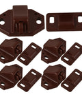 20 Pack Plastic Ball Catch Latches for Cabinets and Cupboards, heavy duty ball roller cabinet door catches, dark brown set
