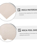 Ten Pieces Cuttable Mica Plates For Microwave Oven Heat Resistant Insulation And Cover Sheets close-up with usage details