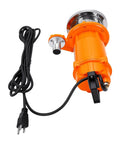 Heavy Duty Submersible Sump Pump For Basement Flood Control Features 6000Gph Output And A Quiet 370W Motor showing power cord and motor details.
