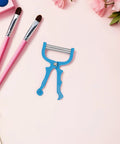 4 Piece Manual Facial Hair Remover Set With Spring Threading Tool For Women Portable Metal Hair Remover With Stainless Steel Springs And ABS Handle For No Fuss Gentle Painless Skin On Face Neck And Chin Travel Friendly, blue spring threading tool with pink handles
