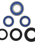 Wheel Bearing Seal Kit For Suzuki 25-1392 Replacement Set With Triple Lip Seals And Stainless Garter Springs ABEC 3 High Speed Bearings