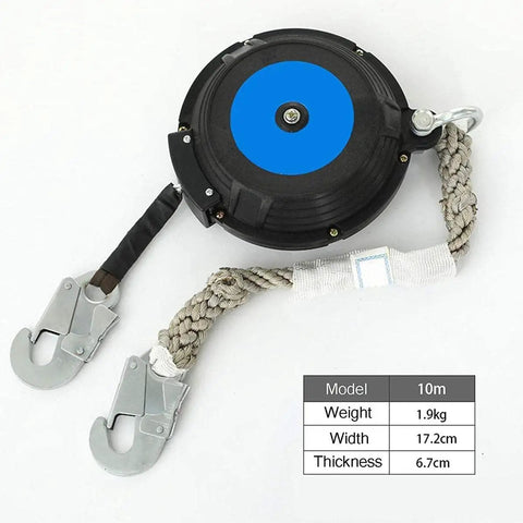 Heavy Duty Self Retracting Lifeline Fall Arrest Device Featuring Retractable Lanyard Webbing For Rock Climbing And Jobsite Safety Portable Antidrop Rope Kit Built Rock Solid Tackles 330 Pounds