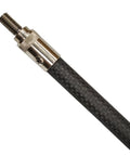 Close-up of carbon fiber pole spear tip, part of the Carbon Fiber 5 Foot Two Piece Pole Spear Set With Travel Bag Three Prong Stainless Tip